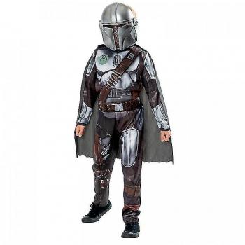 Disfraz de Star Wars: The Mandalorian para niños de 4 a 6 años, color negro