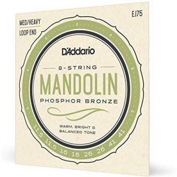 D'Addario EJ75 11.5-41 Medium/Heavy Mandolin Strings - Phosphor Bronze