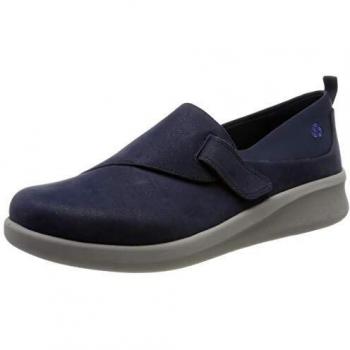 Clarks Sillian2.0ease, Mocasines para Mujer, Azul Navy Synthetic, 35.5 EU
