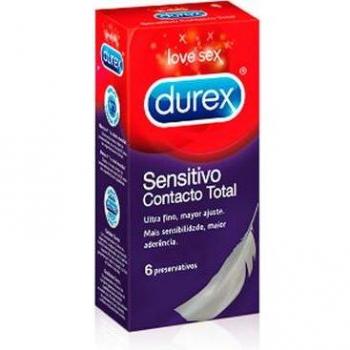 Durex Sensitivo Contacto Total Preservativos 6 unidades