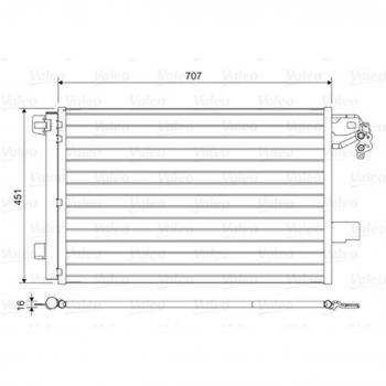 Condensador de aire acondicionado VALEO 814461, tipo: condensador, características: diseñado para sistemas de aire acondicionado automotriz, fabricado por Valeo, número de pieza 814461