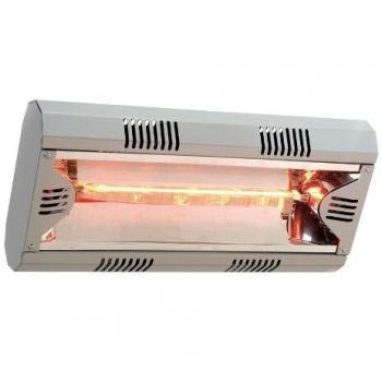 MO-EL-El Hathor 2000 - Calefactor infrarrojo, 2000 W, Color Plateado