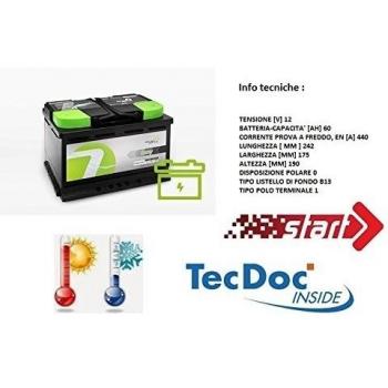 Batería para coche Seven Parts 35AH Jump EN para Daewoo Matiz código 53522