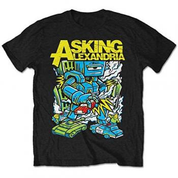 Asking Alexandria Men's Killer Robot Metal T-Shirt - ROCK OFF XXL
