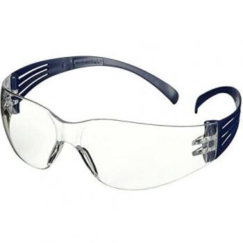 3M™ SecureFit™ 100 Gafas de seguridad, montura azul, recubrimiento antirrayaduras/antiempañante