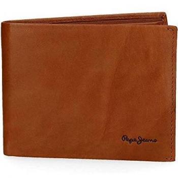 Pepe Jeans Fair Billetero Marrón 12,5x9,5x1 cms Piel