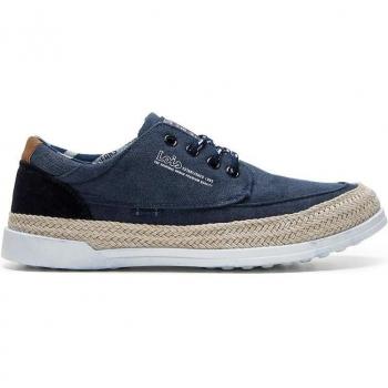 Zapatillas de lona bicolor para hombre con cordones