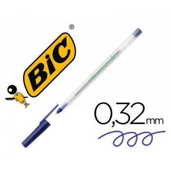 Bolígrafo BIC Ecolutions Round Stic Azul
