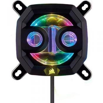 Corsair Hydro X Series, XC7 RGB Bloque de Refrigeración Líquida para CPU para Intel 115X/AMD AM4 Zócalo, refrigeración sin concesiones, Personalizable iluminación RGB, fácil instalación, Negro