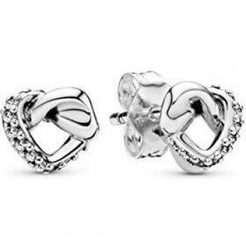 Pandora Mujer Plateado Pendientes de botón 298019CZ