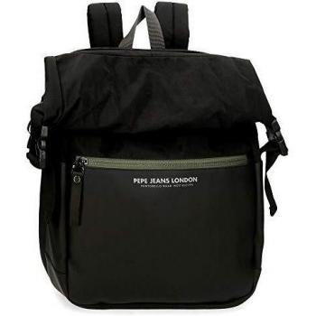 Mochila Pepe Jeans Sail Adaptable para Portátil 15.6, Negro