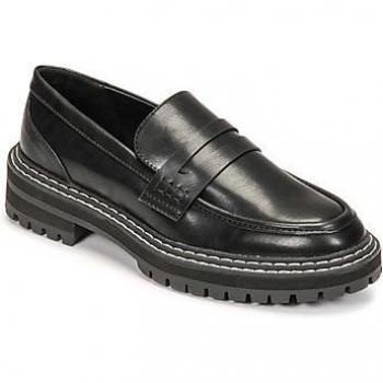 Only ONLBETH-3 PU Women's Black Loafers - Casual Chunky Slip-On Shoes