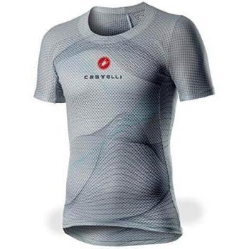 CASTELLI - Pro Mesh Sleeve - Camiseta para Hombre, Hombre, Camiseta, 4520028, Silver Gray, L