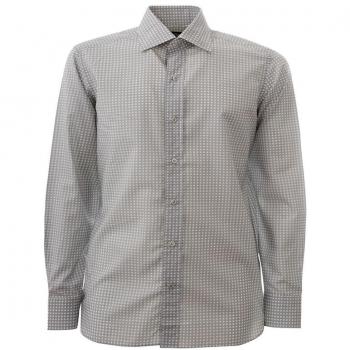 Tom Ford Elegant Gray Cotton Men's Dress Shirt - IT39 | M