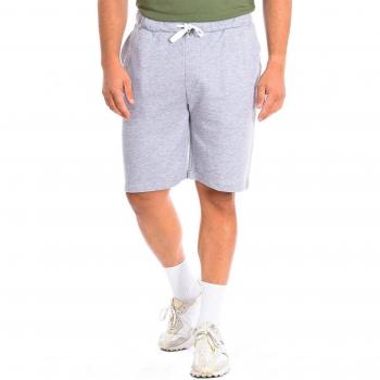 Pantalón Corto Deportivo La Martina TMB003-FP223 para Hombre - Color Gris, Algodón, Talla Pequeña