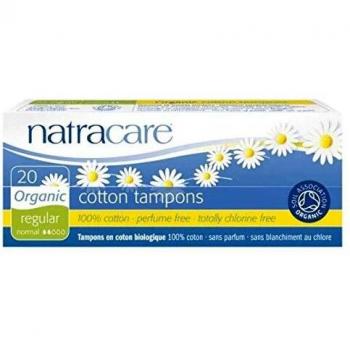 Natracare Organic Cotton Regular Tampons (20 Pack, No Applicator)