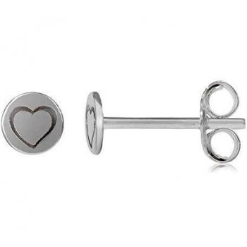 Córdoba Jewels | Pendientes en plata de ley 925 con diseño Corazoncito Silver