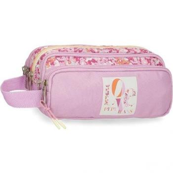 Estuche Pepe Jeans Sandra con 5 Compartimentos Rosa