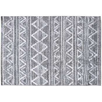 Miliboo - Alfombra bereber con relieve blanco y gris 160 × 230 cm ERGA
