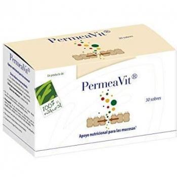 100% Natural Permeavit Apoyo Nuticional Para Las Mucosas 30 Sobres Individuales