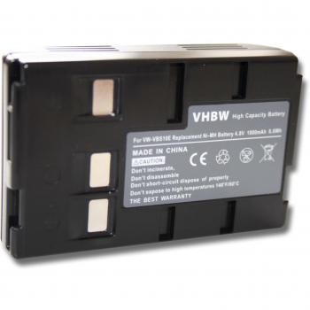 BATERÍA NI-MH 1800mAh 4.8 V Compatible con PANASONIC sustituye HHR-V211 HHR-V212 PV211 P-V212 VW-VBH10E VW-VBH20E VW-VBS10 VW-VBS20 VW-VBS10E etc.