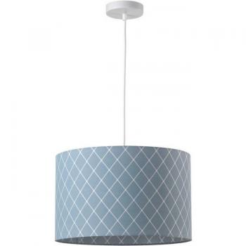 Lámpara de techo colgante cilíndrica azul NOAH