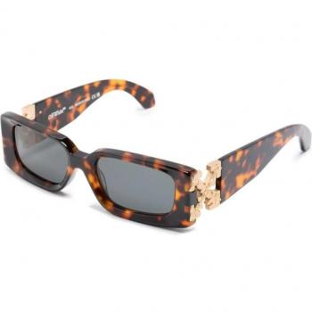 Off-White Roma Sunglasses Oeri098, Color: 6007 Havana, Unisex, Squadrata Shape, Size: 52 MM