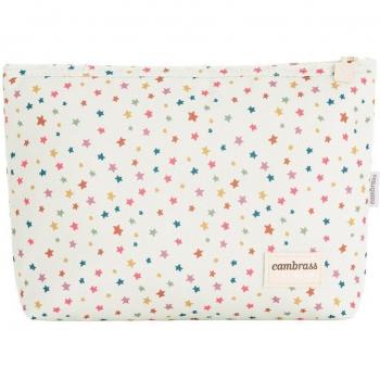 Cambrass Bolsa de Aseo Compacta y Resistente Estrellas Melon 6x28x20 Cm