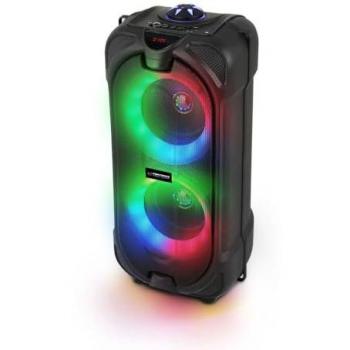 Altavoz Bluetooth Esperanza EP157 10W con FM y LED RGB, Negro
