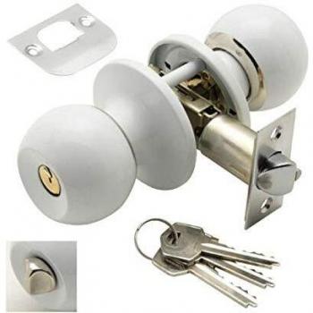 Wolfpack Pomo Puerta Wolfpack Con Llave Con Condena Blanco Para Entrada