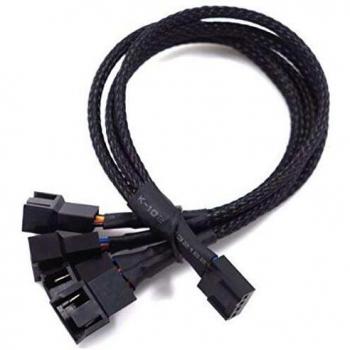 Cable duplicador Ventilador 4pin de 1 a 4 Salidas 25cm