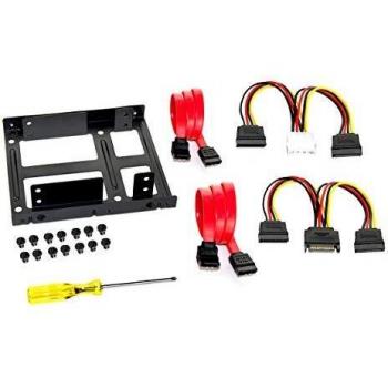 Kit de Montaje Fantec para 2 Discos Duros/SSD de 2.5 con Accesorios Completos