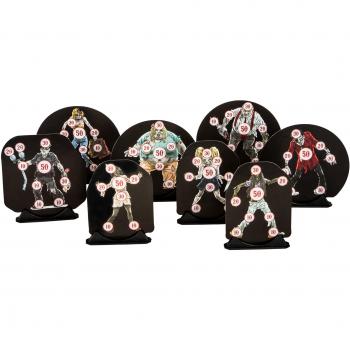 Da Grecker Zielscheiben Design Target Zombie Motiv 50 Stück INKL. 10 Halter - Dianas de Tiro con Arco