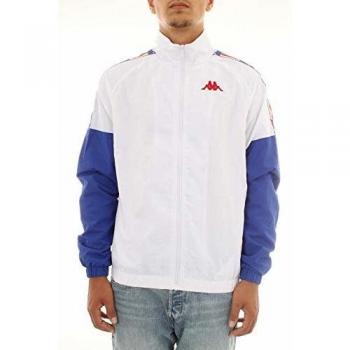 Kappa Authentic La Basalt Men's Windbreaker Jacket - White/Blue Size M