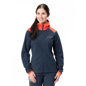 Chaqueta Softshell Vaude Qimsa para ciclismo mujer, talla I44 D40, color azul nublado