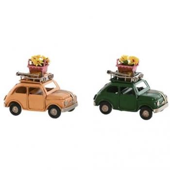 Figura Decorativa Naranja Coche Vintage Home ESPRIT 10 x 5 x 7 cm (2 Unidades)