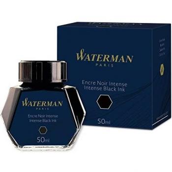 Waterman tinta para pluma estilográfica, negro intenso, frasco de 50 ml