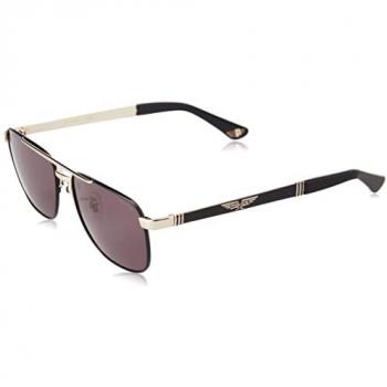 Police Origins 3 Unisex Sunglasses - Shiny Rose Gold Frame, Gray Lenses, Size: 55 MM