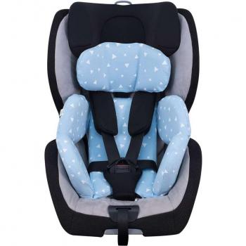 Funda para cojín reductor de silla de coche Jyoko Blue Sparkles compatible con Recaro Zero Talla 1