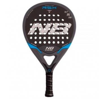Pala de Pádel Enebe RSX Blue - Acabado Liso Mate - Balance Medio - Cara de Carbono 3K - Construcción Monopieza