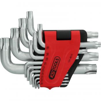 Juego de llaves acodadas Torx KS Tools 151.4610, versión corta, 14 piezas