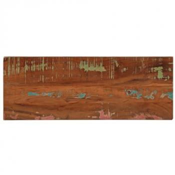 Tablero mesa rectangular madera maciza reciclada 80x40x2,5 cm