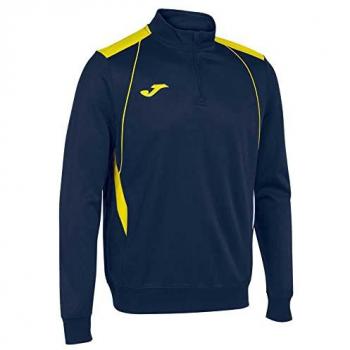 Sudadera Joma Championship VII Hombre Marino Amarillo con media cremallera