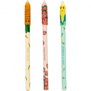 M&G Bolígrafo Gel Borrable Hello Granja Azul 0,5mm (pack - 3 Unidades surtido)