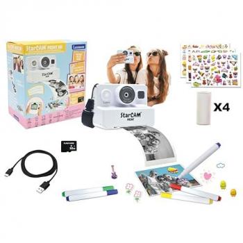 Cámara Instantánea HD Lexibook StarCAM Classic con Impresora, Tarjeta SD de 32GB y Kit de Personalización para Niños