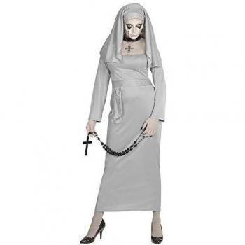 Vestido de Monja Fantasmagórica con Velo - Talla XS 65679 Widmann