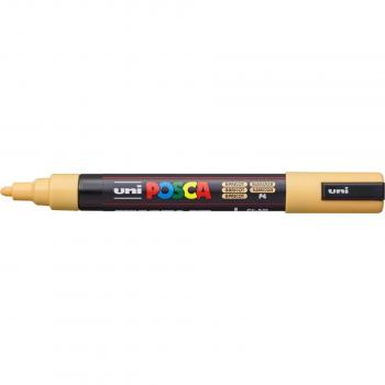 Marcador de Pintura Posca PC-5M Ocre - Punta de Poliéster 1.8-2.5mm - Tinta Base Agua - Resistente a la Luz (6 Uds)