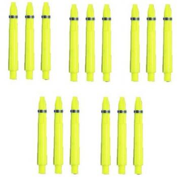 Cañas Dardos Dardos con anillo de muelle – Longitud aprox. 3,5 cm – amarillo neón – 15 unidades)