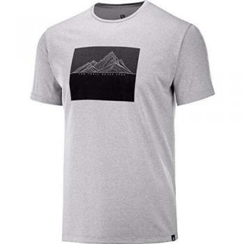 SALOMON Agile Graphic tee Camiseta, Hombre, Alloy/Heather, m