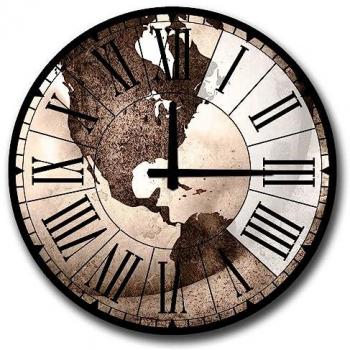 Reloj Decorativo MDF Estilo América Central 100% MDF 5 mm 50 cm Diámetro